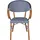 Mobili Rebecca Gartenstuhl 57 x 57 x 84 cm blau 2 St.