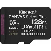Kingston Canvas Select Plus microSD 128GB micSDXC Gen3 150R A1 Ohne SD-Adapter - Flash-Speicherkarte - 128 GB MicroSDXC, Speicherkarte schwarz, UHS-I