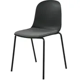 Esszimmerstuhl stapelbar Fenya , schwarz , Maße (cm): B: 51 H: 84,5 T: 54.3