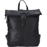 The Skandinavian Brand Damen Leder Rucksack schwarz : 00-schwarz Farbsortierung: 00-schwarz - Schwarz