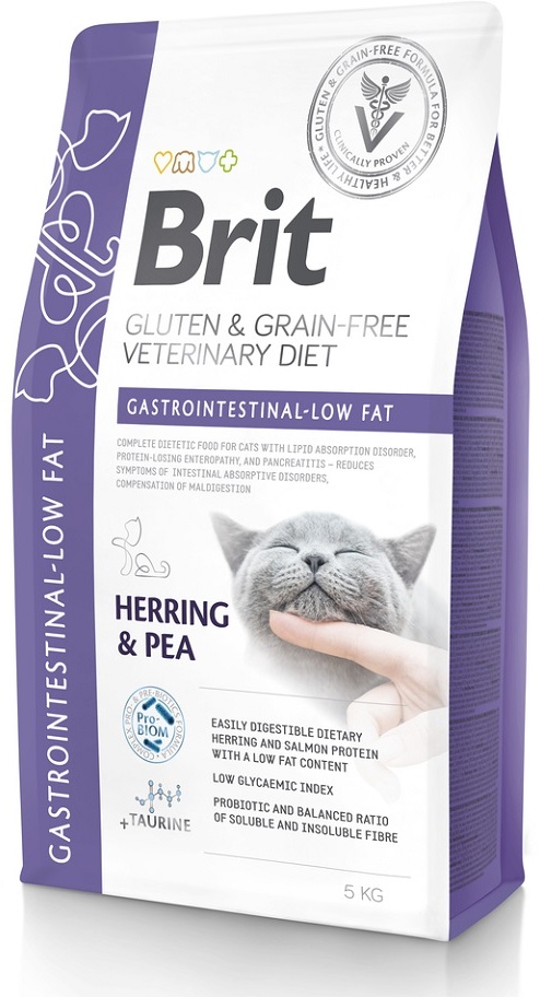 BRIT Veterinary Diets Cat Gastrointestinal 5 kg bei Störungen des Verdauungssystems der Katze