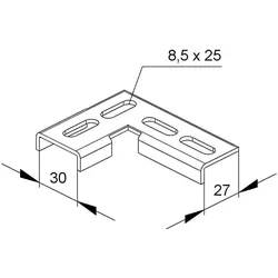 NIEDAX Winkel-Verbindung WVL 30