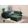Collection AB Eckcouch Polyester 2-Sitzer Flaschengrün