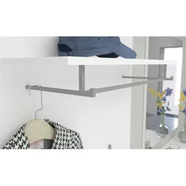 MID.YOU Garderobenpaneel Torino 76 x 110 x 27 cm Weiß