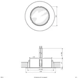 EVN 80010 80010 Einbauleuchte Halogen G4 20W Edelstahl