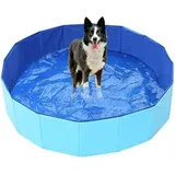 Bunthaus Hundepool, Haustier-badebecken, Faltbare Badewanne Für Große Hunde, Sommerbeständige Pvc-badewanne Für Draußen Oder Drinnen (80 X 20 Cm)