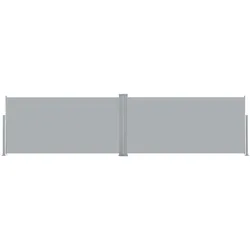 vidaXL Ausziehbare Seitenmarkise 160x600 cm Grau