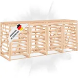deluke Mülltonnenbox BOUMI 318 x 91,5 x 128,5 cm natur