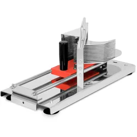 Vertes Tomatenschneider Gastro aus Edelstahl für 4,5mm Scheiben, Professioneller Scheibenschneider, Mozzarellaschneider für die Gastronomie, Gemüseschneider, Obstschneider, 13 Messer