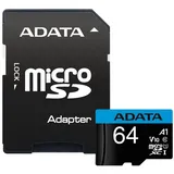 A-Data microSDXC Premier 64GB Class 10 UHS-I V10 + SD-Adapter