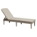 KETER Jaipur Gartenliege 195 x 65 x 22 cm Braun