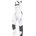 Leibwächter FLEXL Flex Line Latzhose weiß-grau Größe 52 weiss 52