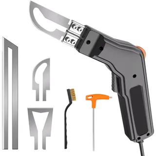 Styroporschneider, Styroporschneider 300W, Styroporschneider Elektrisch, Styropormesser Heißschneider 0-600°C, Profi-Stoffschneider mit 3 Klingen für EPS/EPP/KT Board/EVA/PU/Gummi/Stoff/Schwamm