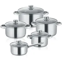 Berndes Kochtopfset 5-teilig cm, Edelstahl, poliert - New Roma