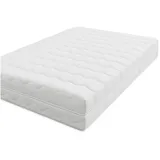 BettwarenShop Matratzenschutz Doppeltuch-Stepp 90 x 200 cm weiß