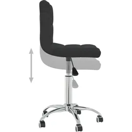 vidaXL Bürostuhl Stoff Schwarz
