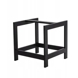 kapaga Kaminholzregal Metall 25 x 25 x 25 cm ohne Montage Schwarz