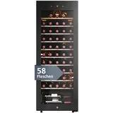 Haier Weinkühlschrank 150l Sicherheitsschloss hOn App Türalarm & Schwarz