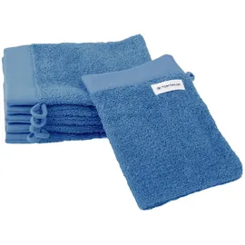 Tom Tailor COLOR BATH Waschhandschuh 16 x 21 cm blau 6 St.