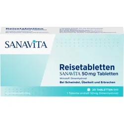 Reisetabletten Sanavita 50 mg Tabletten 20 St