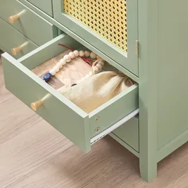 SoBuy Schuhschrank Küchenschrank Sideboard Kommode Grün FSB72-GR