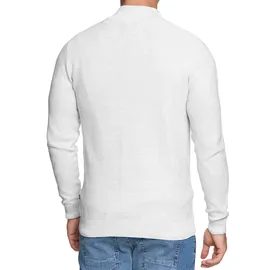 Indicode Strickjacke "Marland", Herren, Gr. XXL, grau (lt grau mix), Strick, Obermaterial: 100% Baumwolle, meliert, normal, hoch geschlossener Ausschnitt, Strickjacken Strickjacke