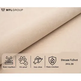 WFL GROUP Harmony 180 x 200 cm Beige