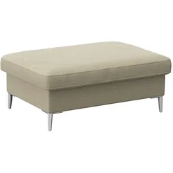 Pouf FLEXLUX "Fiore", beige (sandy beige), B:97cm H:34cm T:66cm, Aluminium, Poufs, Kaltschaum, Füße Alu