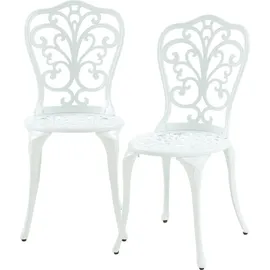 casa.pro Bistro-Set 3-tlg. Weiß
