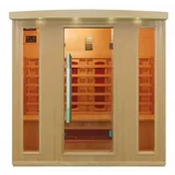 Luxus LED Infrarotsauna Infrarotkabine 175x120x190cm Wärmekabine Sauna 4 Pers.