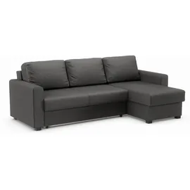 Atlantic Home Collection Ecksofa »Dublin L-Form«, Bettfunktion und Bettkasten, Recamiere links oder rechts montierbar