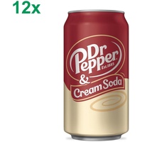 Dr. Pepper & Cream Soda 12 x 0,355l Dose (US Import)