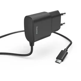 Hama Ladegerät mit USB-C-Anschluss, 12 W, 1,0 m, Schwarz