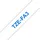 Brother TZe-FA3 1,2cm x 3m blau auf weiß