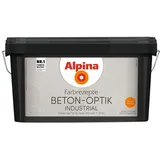 Alpina Innenfarbe Beton-Optik 3 L Basis und 1 L Finish, Hellgrau matt