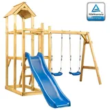 vidaXL Spielturm mit Rutsche blau