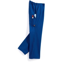 BP Cotton Plus 1469-720-13 Arbeitshose - Stoffhosenträger mit Gummieinsatz - Taschen für Knieschoner - Reine Baumwolle - Schlanke Passform - Größe: 102 - Farbe: königsblau