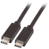 EFB-Elektronik USB-C auf USB-C 0,5 m Schwarz