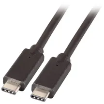 EFB-Elektronik USB-C auf USB-C 0,5 m Schwarz