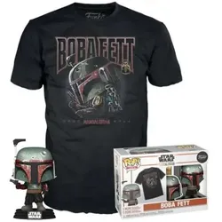 Funko - POP! - Star Wars - Boba Fett Figur + Tee Größe L