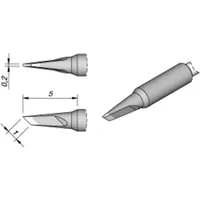 Jbc Lötspitze Serie C105, Klingenform, C105120/1,0 x 0,2 mm,