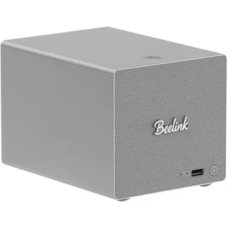 Beelink Mini-PC, ME Pro 2-Bay-NAS mit Intel N150, 16 GB LPDDR5, 1 TB SSD, 5G+2,5G Dual-LAN, WiFi 6/BT 5.4, Mini-Computer für Private Cloud, Soft-Router, bis zu 72 TB Speicherplatz für das Homeoffice