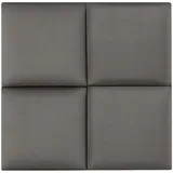 neu.haus Kopfpolster-Set Dunkelgrau 4 St. 30 x 30 x 3 cm