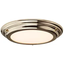 Elstead Lighting Elstead Lighting, Deckenleuchte Welland LED Stahl Messing IP54