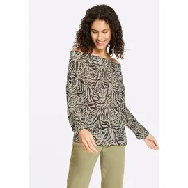 Heine Druckbluse Grau 46