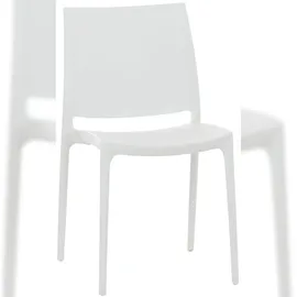 CLP Maya Gartenstuhl-Set 44 x 50 x 81 cm weiß 2 St.