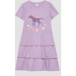 s.Oliver Jersey-Kleid mit Puffärmeln und Pailletten - 116