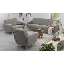Max Winzer Sessel Jerry Flachgewebe 83 x 85 x 82 cm Grau