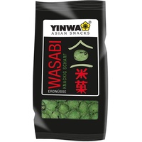 Yinwa Wasabi - Knackig scharfe Erdnüsse im knusprigen Teigmantel mit Wasabi - Exotischer Snack aus Asien - 75 g