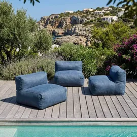 Oviala Mixi Modulare 3-Sitzer Gartenmöbel pazifikblau